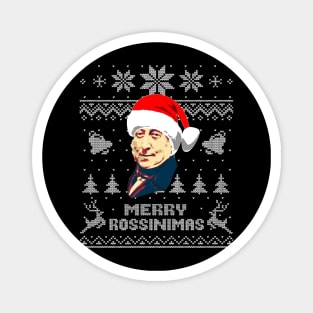 Gioachino Rossini Funny Christmas Magnet